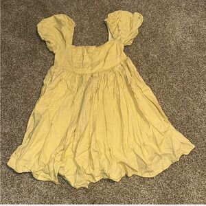 Yellow baby doll dress